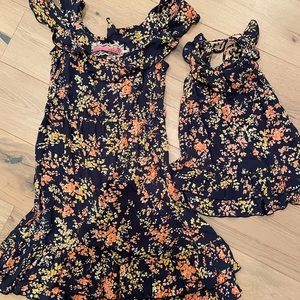 Cinnamon mommy and me dresses